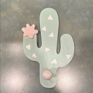 Mint Green Cactus Wall Hook